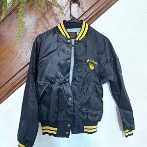 Black and Yellow Varsity Jacket